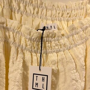 THML Winter White Dress with Pockets & Adjustable straps